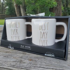 RAE Dunn Wedding Collection coffe - tea Mugs set. NEW!!